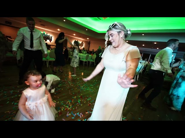 Amie and Timothy in their wedding highlight reel